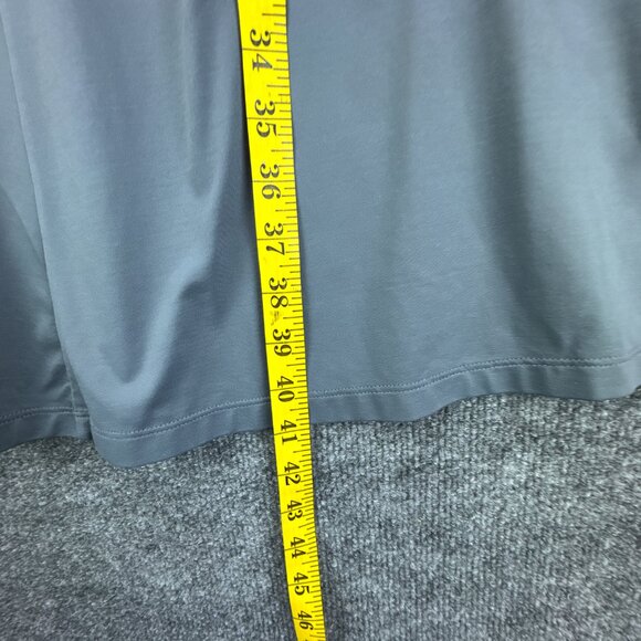 Patagonia Bandha Twist Front Dress Womens Medium Gray Stretchy Flowy‎ Cap Sleeve - Picture 9 of 13